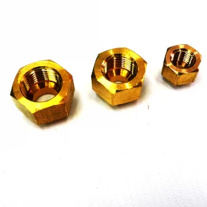 Compression fitting brass flare nut bolts